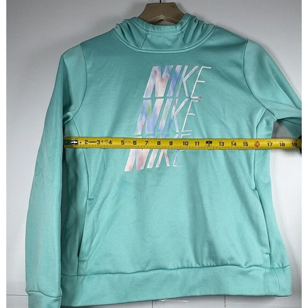 Nike Youth Hoodie XLarge Teal Therma Dri‎ Fit Pullover Hooded Kangaroo Pocket